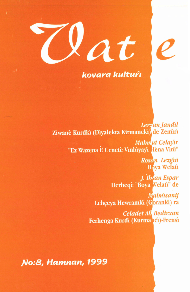 Kovara Vate 8 – Vate Yayıncılık